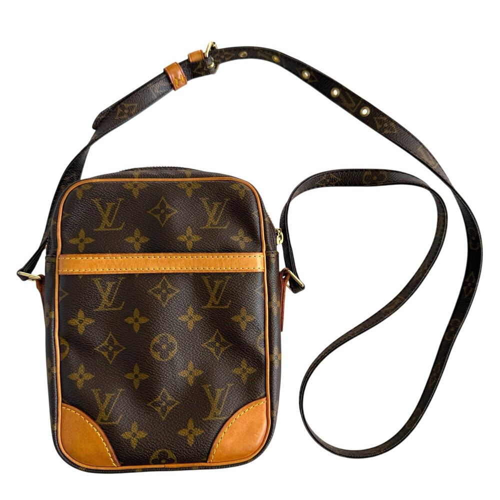 Louis Vuitton Monogram Crossbody Bag Unisex Danube Authentic With COA